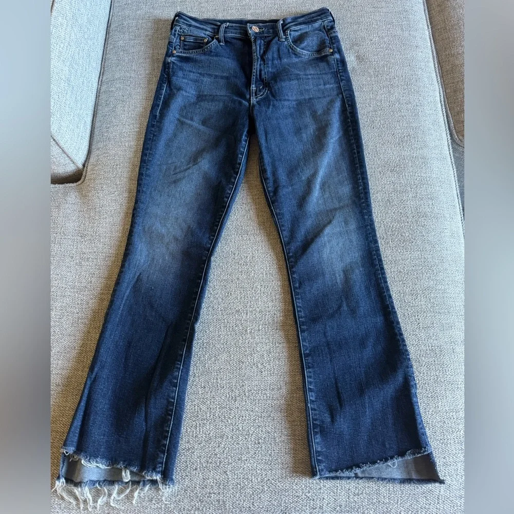 Mother Denim Insider Crop Step Fray Inseam 25" Size 26 - Picture 2 of 9